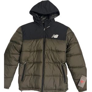 New Balance Mens Quilted Puffer Styling Down Tech Winter Jacket